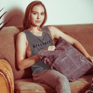 KILLINIT High Back Tank in Silver Heather